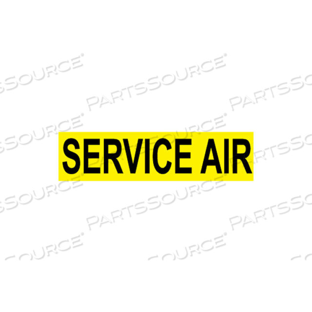 PRESSURE-SENSITIVE PIPE MARKER - SERVICE AIR, PACK OF 25
