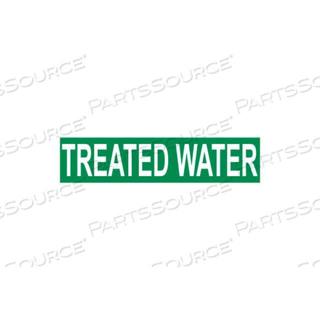 PRESSURE-SENSITIVE PIPE MARKER - TREATED WATER, PACK OF 25