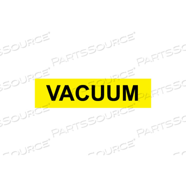 PRESSURE-SENSITIVE PIPE MARKER - VACUUM, PACK OF 25