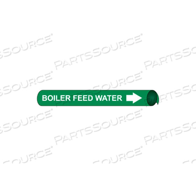 PRECOILED AND STRAP-ON PIPE MARKER - BOILER FEED WATER