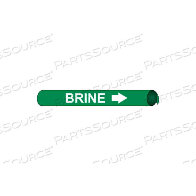 PRECOILED AND STRAP-ON PIPE MARKER - BRINE