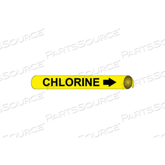 PRECOILED AND STRAP-ON PIPE MARKER - CHLORINE