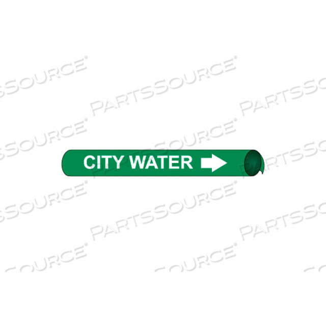 PRECOILED AND STRAP-ON PIPE MARKER - CITY WATER