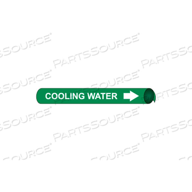 PRECOILED AND STRAP-ON PIPE MARKER - COOLING WATER