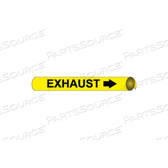 PRECOILED AND STRAP-ON PIPE MARKER - EXHAUST