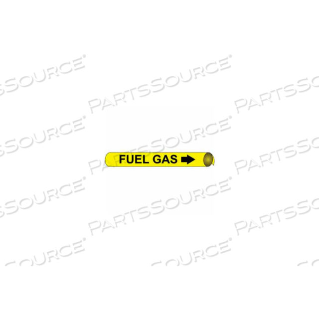 PRECOILED AND STRAP-ON PIPE MARKER - FUEL GAS