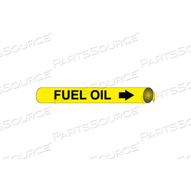 PRECOILED AND STRAP-ON PIPE MARKER - FUEL OIL