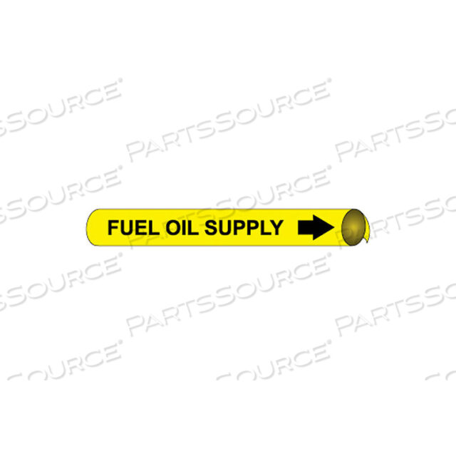 PRECOILED AND STRAP-ON PIPE MARKER - FUEL OIL SUPPLY