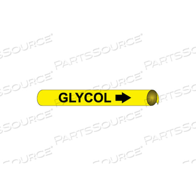 PRECOILED AND STRAP-ON PIPE MARKER - GLYCOL