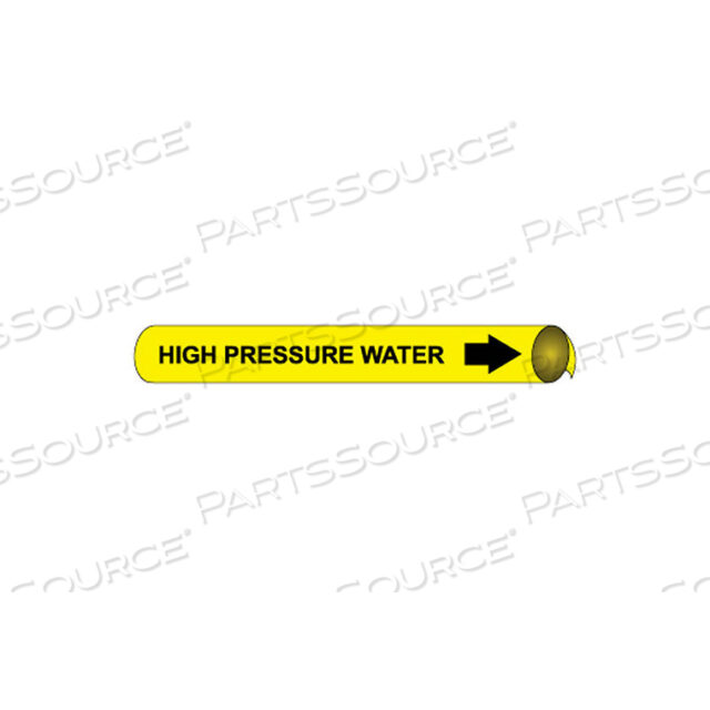 PRECOILED AND STRAP-ON PIPE MARKER - HIGH PRESSURE WATER