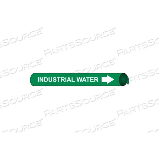 PRECOILED AND STRAP-ON PIPE MARKER - INDUSTRIAL WATER