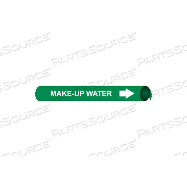 PRECOILED AND STRAP-ON PIPE MARKER - MAKE-UP WATER