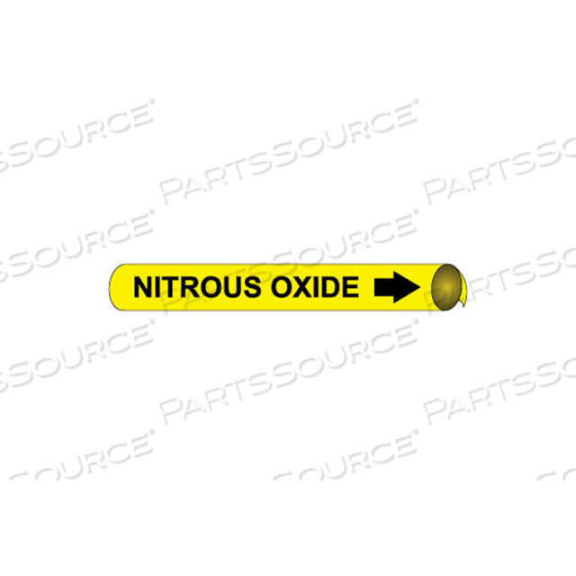 PRECOILED AND STRAP-ON PIPE MARKER - NITROUS OXIDE