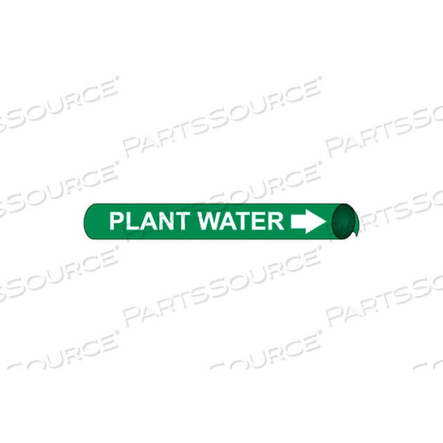 PRECOILED AND STRAP-ON PIPE MARKER - PLANT WATER