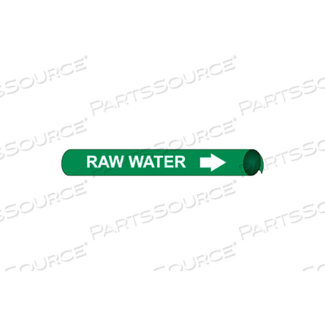 PRECOILED AND STRAP-ON PIPE MARKER - RAW WATER