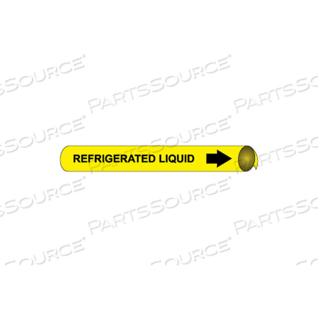PRECOILED AND STRAP-ON PIPE MARKER - REFRIGERATED LIQUID