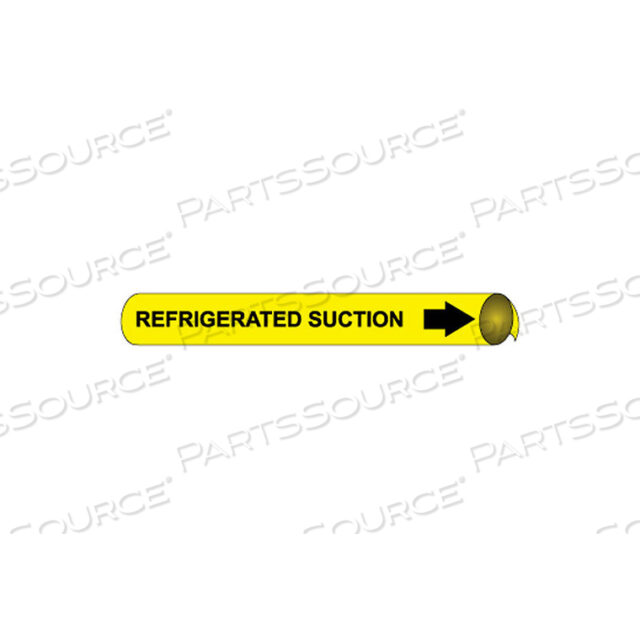PRECOILED AND STRAP-ON PIPE MARKER - REFRIGERATED SUCTION