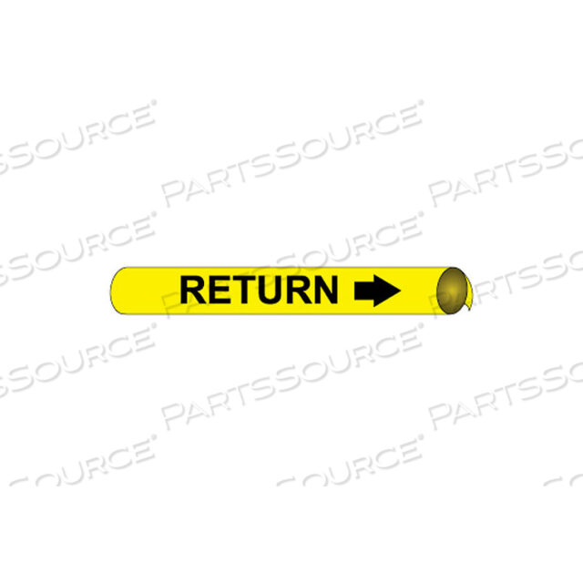 PRECOILED AND STRAP-ON PIPE MARKER - RETURN