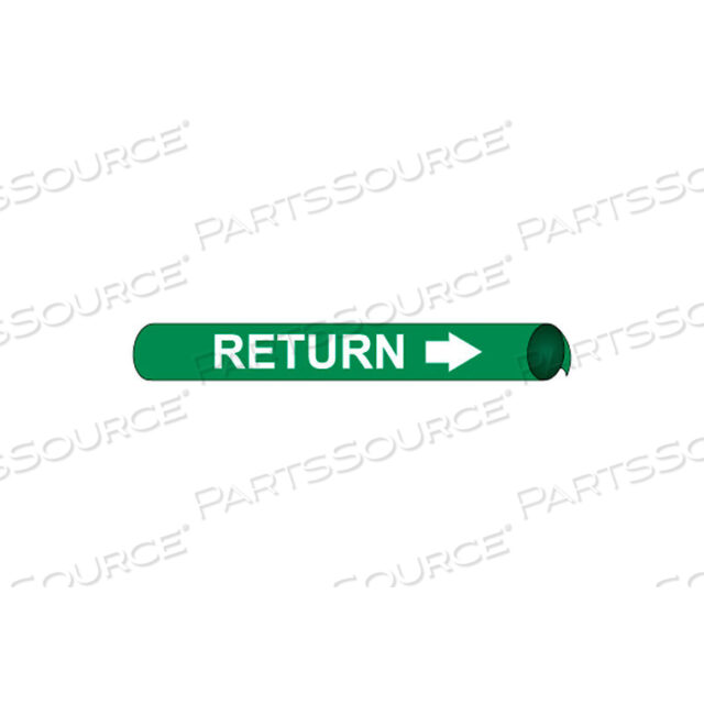 PRECOILED AND STRAP-ON PIPE MARKER - RETURN