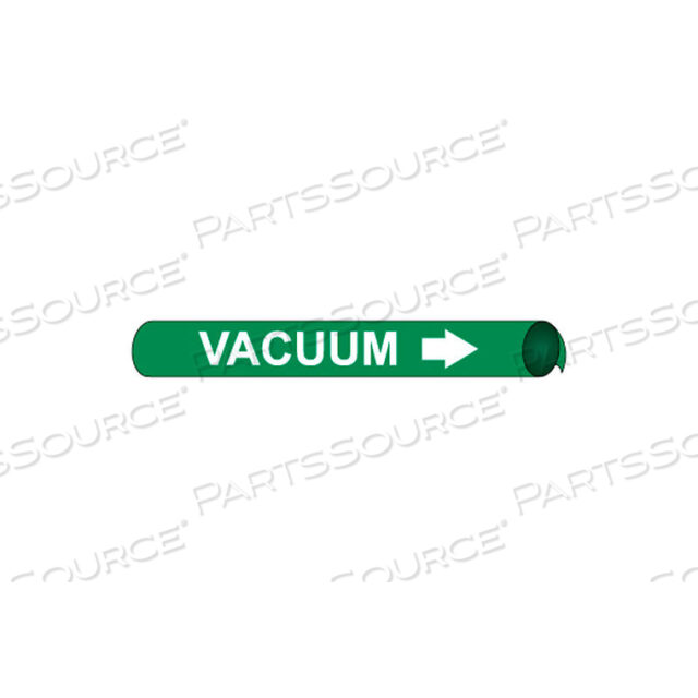 PRECOILED AND STRAP-ON PIPE MARKER - VACUUM