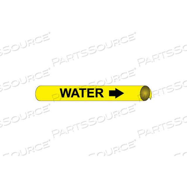 PRECOILED AND STRAP-ON PIPE MARKER - WATER