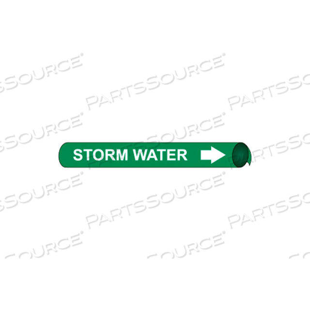 PRECOILED AND STRAP-ON PIPE MARKER - STORM WATER