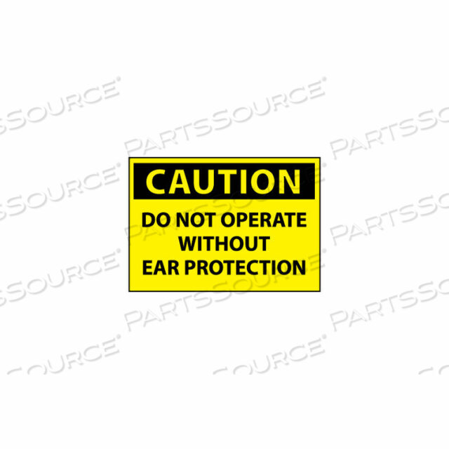 MACHINE LABELS - CAUTION DO NOT OPERATE WITHOUT EAR PROTECTION