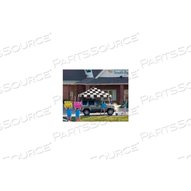12X12 STRAIGHT LEG CANOPY - CHECKERED FLAG COVER