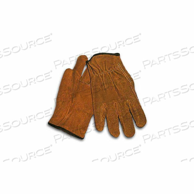 SPLIT COWHIDE DRIVERS GLOVES, REGULAR GRADE, STRAIGHT, GOLDEN BROWN, XL