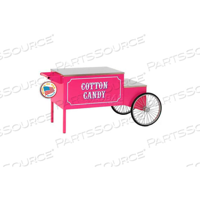 COTTON CANDY SPOKE MACHINE WHEEL CART, 56W X 41-1/2D X 26H