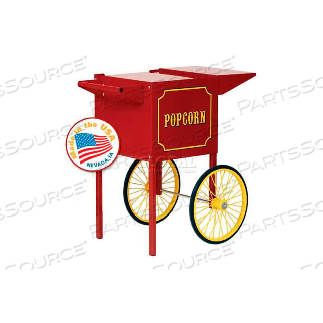 POPCORN MACHINE CART 4OZ RED