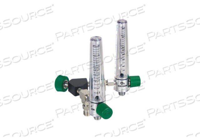 OEM#: Y8MFA1005PT1Y-BLOCK COMPACT FLOWMETER, 0 TO 15 LPM, OXYGEN by Precision Medical, Inc.