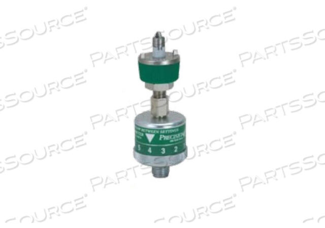 OEM#: 7MFA1005TCDIAL FLOWMETER, 0 TO 15 LPM, 50 PSI, OXYGEN, 70 DEG F by Precision Medical, Inc.