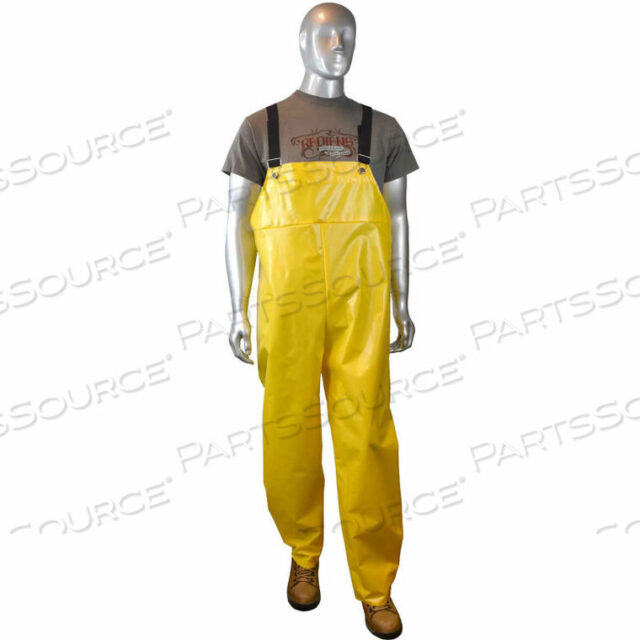 OEM#: RB33-NSYY-3XAQUARAD, 0.25MM TPU/200D NYLON RAIN BIBS, YELLOW, 3XL by Radians