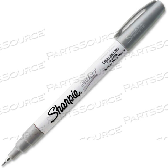 PAINT MARKER, OIL-BASED, EXTRA FINE, METALLIC SILVER INK