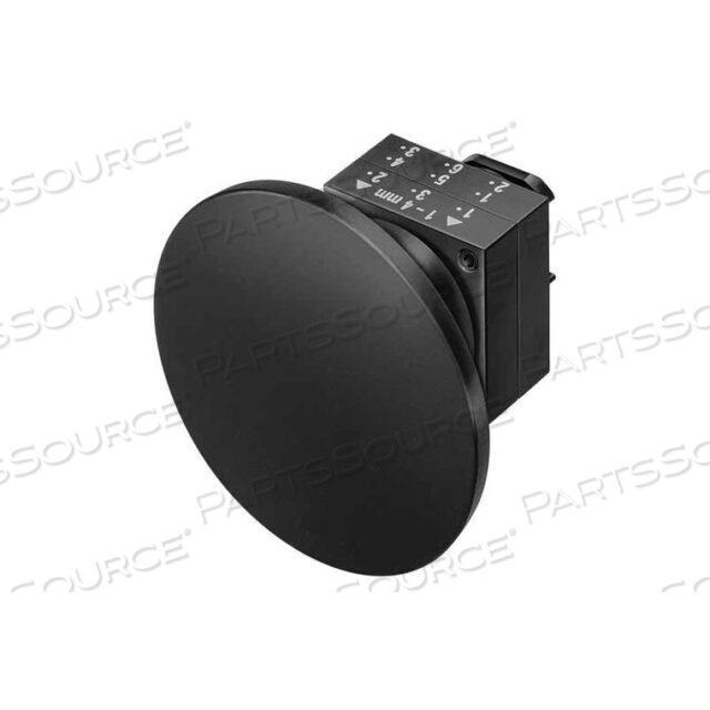 PUSHBUTTON, MAINTAINED, BLACK, 60MM, OPERATOR, ROUND-PLASTIC