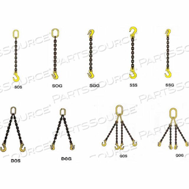 9/32 X 3 TWO LEG ALLOY CHAIN SLING WITH GRAB HOOKS