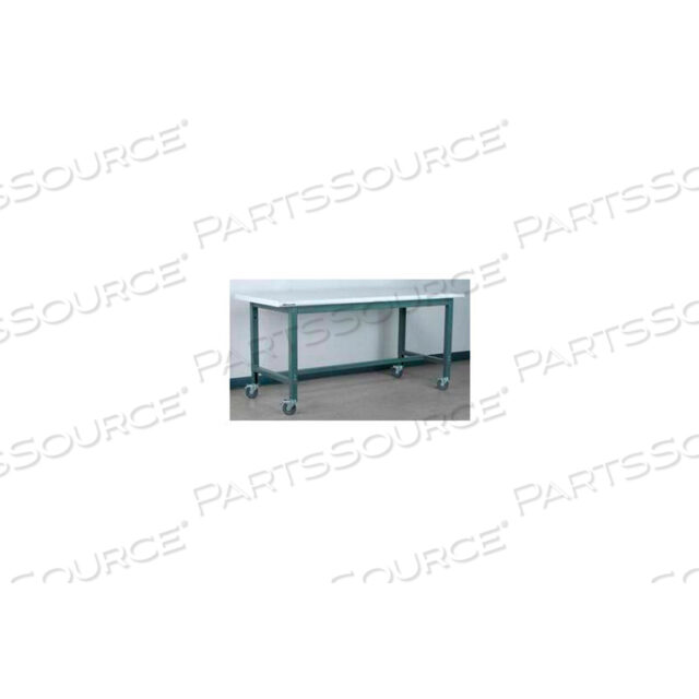 WORKBENCH, 1012 SERIES, PLASTIC LAMINATE SAFETY EDGE, 60W X 30D, GRAY