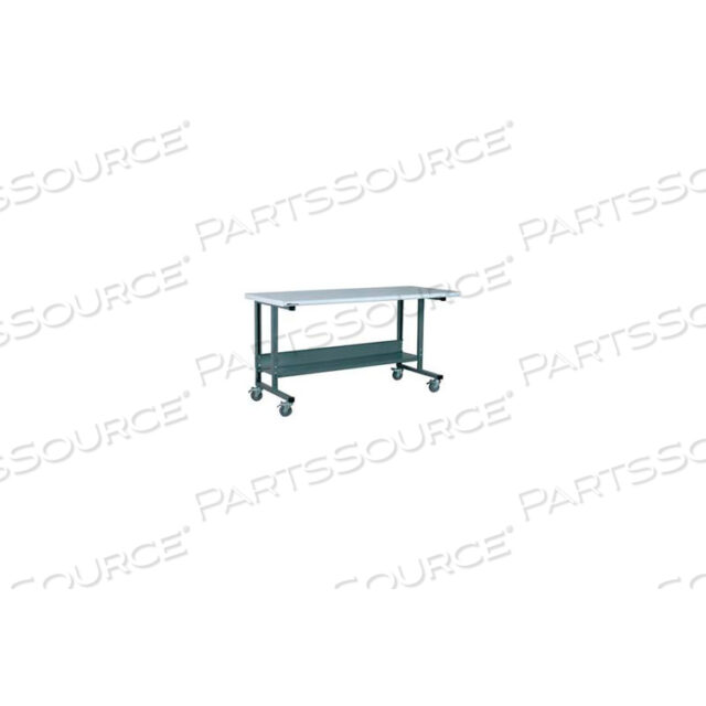 WORKBENCH, 2012 SERIES, PLASTIC LAMINATE SAFETY EDGE, 72W X 36D, GRAY