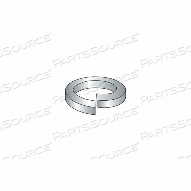 #6 SPLIT LOCK WASHER - .148/.141 I.D. - .031 THICK - STEEL - ZINC - GRADE 2 - PKG OF 100