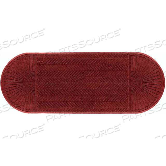 WATERHOG ECO GRAND ELITE 3/8 THICK TWO ENDS ENTRANCE MAT, REGAL RED 4 X 8