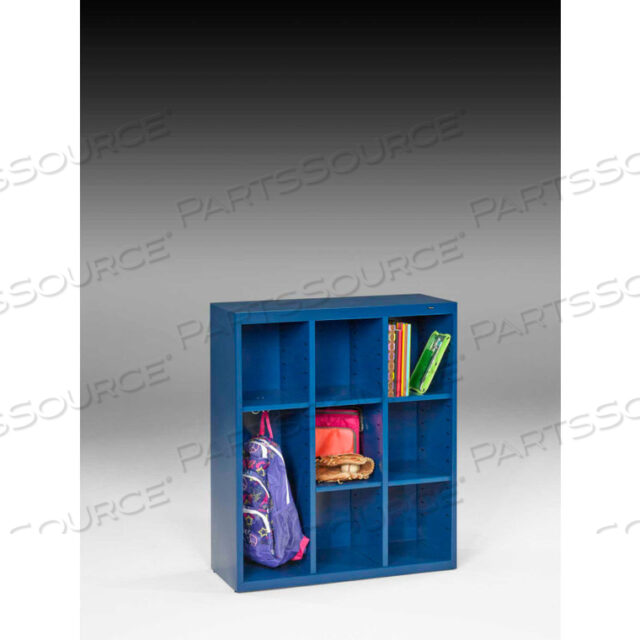 CUBBY CABINET - WELDED 34-1/2W X 13-1/2D X 40H REGAL BLUE