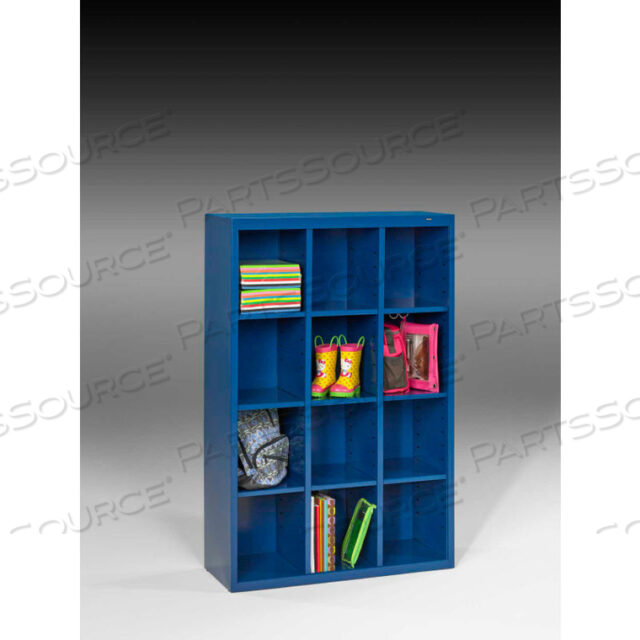 CUBBY CABINET - WELDED 34-1/2W X 13-1/2D X 52H REGAL BLUE