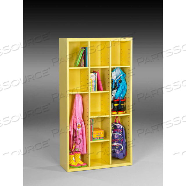 CUBBY CABINET CC-66-YEL - WELDED 34-1/2W X 13-1/2D X 66H SUNFLOWER YELLOW