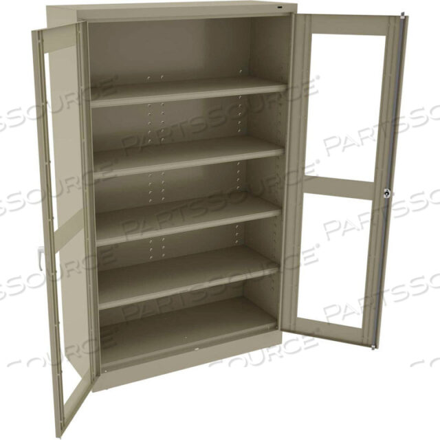 C-THRU JUMBO STORAGE CABINET - UNASSEMBLED 48W X 18D X 78H, SAND