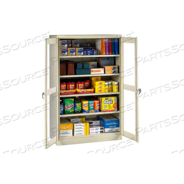 C-THRU JUMBO STORAGE CABINET - WELDED 48W X 24D X 78H, SAND