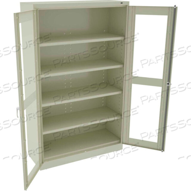 C-THRU JUMBO STORAGE CABINET - WELDED 48W X 24D X 78H, PUTTY