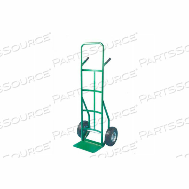 HAND TRUCK - CURVED DOUBLE HANDLE - 8 SEMI-PNEUMATIC WHEELS - 500 LB. CAPACITY