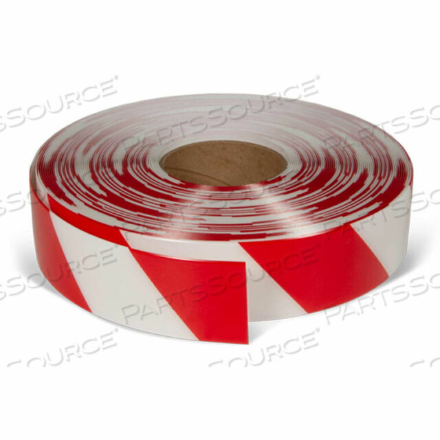 OEM#: AS351ARMORSTRIPE ULTRA DURABLE FLOOR TAPE, RED/WHITE, 3 X 100, 3 PACK, WEAR RESISTANT PVC by Incom Manufacturing