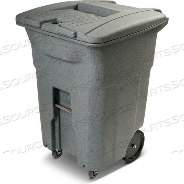 HEAVY DUTY 2-WHEEL DOCUMENT CART, 96 GALLON, GRAYSTONE